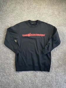 The Hundreds Crewneck Sweatshirt Mens Size L Black Streetwear Red Street Wear - Picture 1 of 6