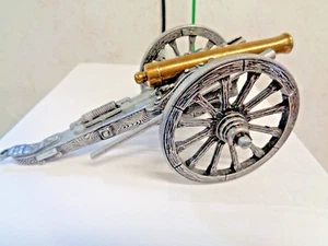 Denix Miniature Mini Civil War Desk Cannon 7" Cast Metal and Brass FD422 422 - Picture 1 of 6