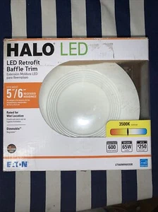 HALO 65-Watt LED Retrofit Baffle Trim for 5" & 6" Housings - Dimmable/Wet Rated - Picture 1 of 2