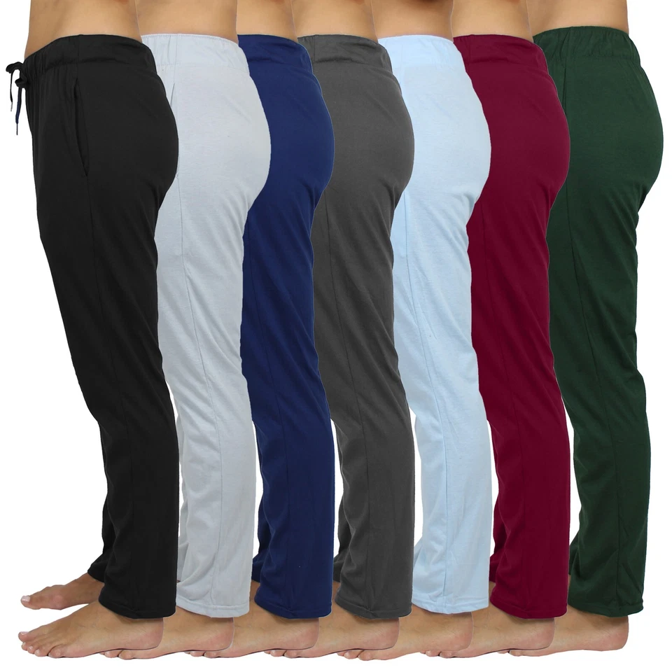 Womens Loose Fit Lounge Pants Sleep Gym Active Pajama Sweatpants Soft Jogger - Image 1 of 2