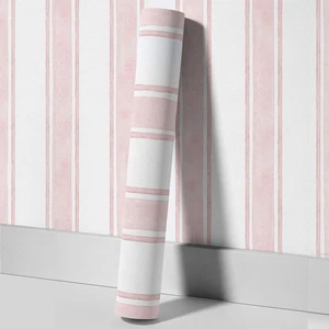 Colorful Lines Peel and Stick Removable Self-Adhesive Bedroom Wallpaper 18"x117" - Picture 1 of 18