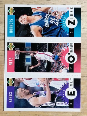 1996-97 Collector's Choice Mini-Cards #M10 Tyus Edney/Ed O'Bannon/George Zidek - Image 1 of 2