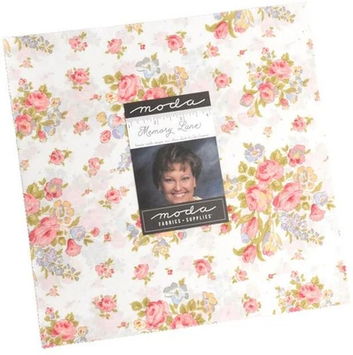 Memory Lane Moda Layer Cake 42 100% Cotton 10" Precut Quilt Squares - Image 1 of 4