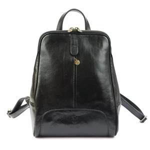 Italian Leather Backpack Handmade Capri Soft Small Daypack for Women - Picture 1 of 5