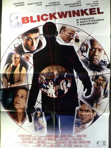 8 Blickwinkel - Forest Whitaker - Dennis Quaid - Videoposter A1 84x60cm gefaltet - Picture 1 of 1