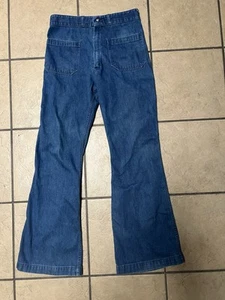 Salopette vintage US Navy SEAFARER 30x29 cerniera e top a scatto (nome Williams - Foto 1 di 18