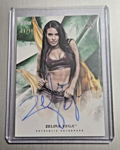 ZELINA VEGA 2018 Topps WWE Undisputed Autographs Green #31/50 - Picture 1 of 3