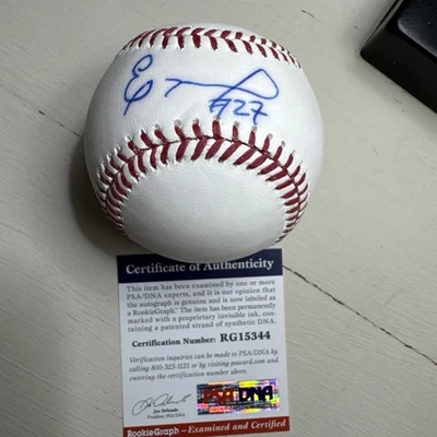DNA autografado de beisebol ROMLB assinado por Eloy Jimenez PSA - Imagem 1 de 2