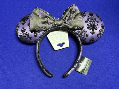 2025 Disney Parks The Haunted Mansion Purple Wallpaper Ears Headband New Foto 1 de 4