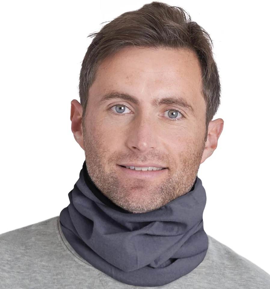 Polainas de cuello de invierno Tough Headwear Swtich para hombre y mujer, gris polar  Foto 1 de 4