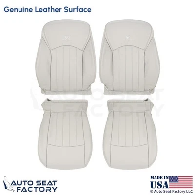 2008-2012 Fits Infiniti EX35 Genuine Leather Front Replacement Seat Covers Wheat - Image 1 of 4