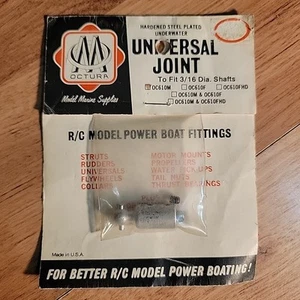 Vintage OCTURA Kreuzgelenk für 3/16 Welle RC Modell Motorbootbeschlag NOS - Bild 1 von 4