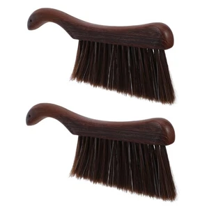  2PCS Bench Brush: Wooden Handle Counter Duster - Hand Broom - Workshop Bench - Picture 1 of 17