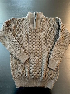 Aran Sweater Market Damen Pullover mit Reißverschluss am Ausschnitt Größe L - Forest  - Bild 1 von 8