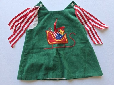 Vintage Girls 3T Becki Green Holiday Christmas Dress - Image 1 of 4