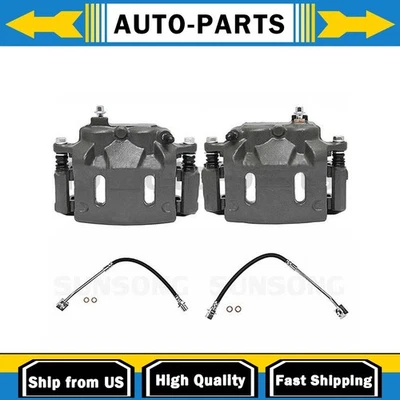 4 Piece Brake Caliper Set with Hoses Fits Ford Windstar 3.8L 3.0L_ - Image 1 of 4