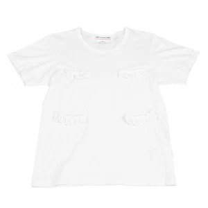 COMME des GARCONS GIRL Gathered Flap Slapping T Shirt Size M(K-123501) - Picture 1 of 12