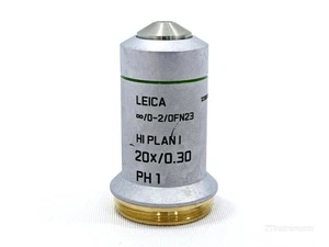 Leica HI PLAN I 20X/0.30 PH1 Objective - Picture 1 of 4