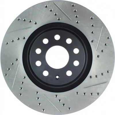 StopTech For Volkswagen GTI 2015-2020 Sport Slotted & Drilled Brake Rotor - Image 1 of 4