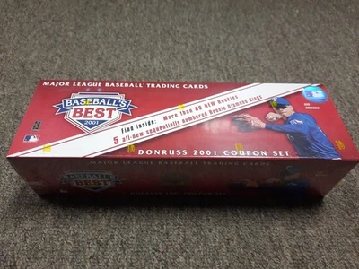 Juego de cupones de 330 tarjetas de béisbol Donruss 2001 799/999 sellado como nuevo Ichiro Suzuki RC Foto 1 de 4
