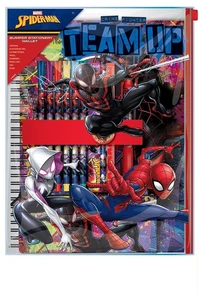 12 pcs Bumper Stationery Wallet Set Marvel Spiderman Kids Birthday School Gift - Picture 1 of 24