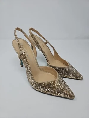 Betsey Johnson Women's Rocky Light Gold Metallic Pumps Shoes 8 Medium (B,M) - Image 1 of 4