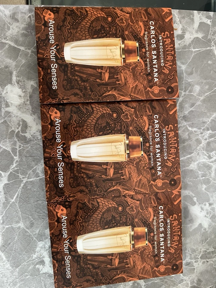 3 X Carlos Santana Desperta tus sentidos Fragancias Vails Para Mujer Muestra *Raro* Foto 1 de 3