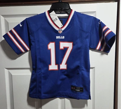 Nueva camiseta azul Nike Josh Allen #17 Buffalo Bills niños pequeños talla M 5/6 nueva con etiquetas Foto 1 de 4