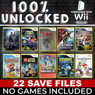 Mario Party Kart Sonic Zelda Kerby Metroid Sports Resident Evil Wii Memory Card - Image 1 of 2