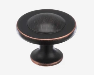 25er-Pack - Amerock Everyday Heritage 1-1/4" runder Schrankknopf - Bronze mit Ölschliff - Bild 1 von 2