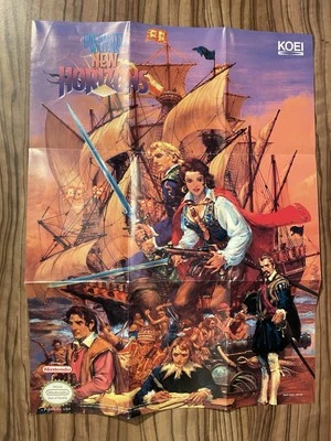 Uncharted Waters New Horizons Super Nintendo SNES Map Poster Insert P-SNS-QL-USA - Image 1 of 2