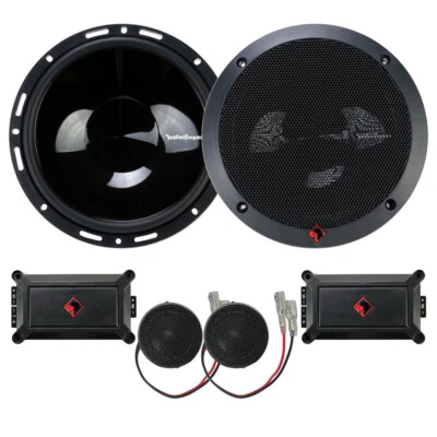 Rockford Fosgate P165-SE 6-1/2" Euro Fit Component Speaker External Crossover OB - Image 1 of 4