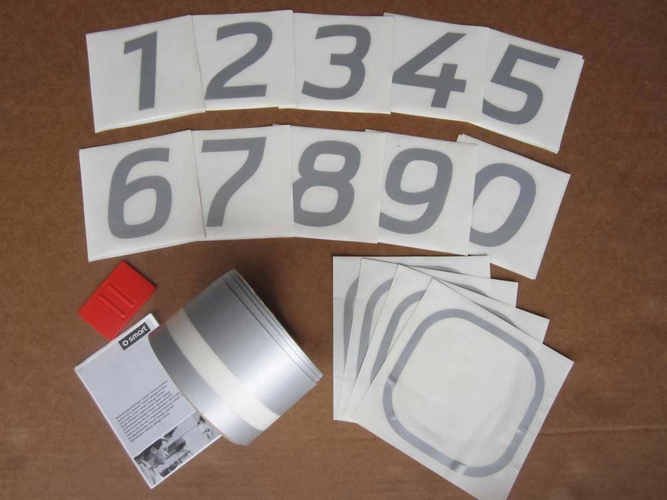 Coche inteligente OEM 2008-2014 para dos carreras pin rayas calcomanías carrocería gráficos plateados Foto 1 de 4