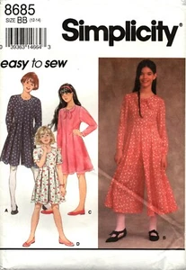 Simplicity 8685 ~ Mädchen Jumpsuit in zwei Längen und Kleid - Bild 1 von 4
