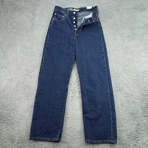 Levis Jeans Womens 24x27 (Fits 25x26) Ribcage Straight Ankle Premium Button Fly - Picture 1 of 17