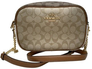Bolso bandolera Coach Jamie para cámara en lona y cuero bloqueado - Imagen 1 de 8