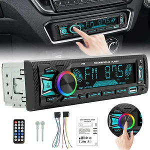 Bluetooth Car FM Radio MP3 Player In-Dash SD USB AUX AM/FM Stereo Audio Receiver - Picture 1 of 13