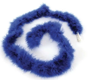 Mini Boa - Blue Marabou Band (Dark) 1 M - Picture 1 of 2