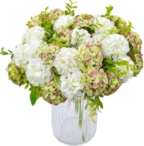 4 Packs Artificial Silk Hydrangea Fake Bridal Bridesmaid Flower Bouquet for Wedd - Picture 1 of 11