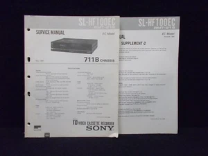 SONY, SL-HF 100EC, Cassette Tape Recorder, Manual, GB. #K-378-09 - Imagen 1 de 2