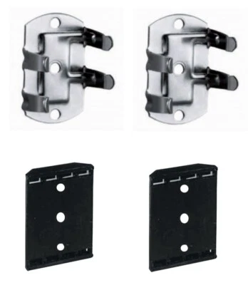 2X MOLLA FISSAGGIO METALLO + 2X BASE PIEDINO CUCINA ZOCCOLO PLINTO CLIP GANCIO - Immagine 1 di 2