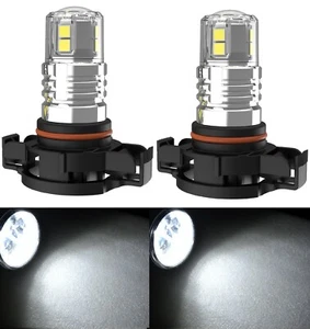 LED 20W PS24W 5202 H16 6000K White Two Bulbs Fog Light Replacement Lamp Upgrade - Picture 1 of 14