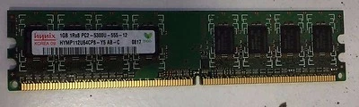 Hynix 1GB 1Rx8 DDR2 PC2-5300U-555-12 Desktop Memory HYMP112U64P8-Y5 AB-C - Image 1 of 4