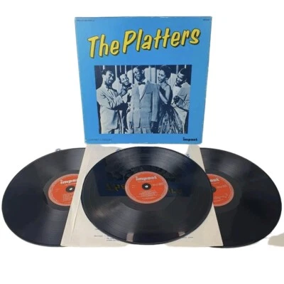 the platters vinyl records 3 LP's 36 hits box set impact france rock and roll - Image 1 of 4