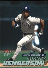 2001 Ultra Seattle Mariners Baseball Card #168 Rickey Henderson