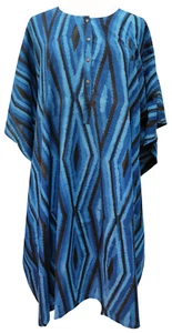 Midi Kaftan - Diamonds Indigo - free size - Picture 1 of 3