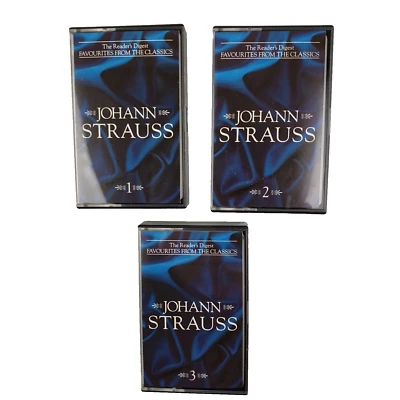 Favourites From The Classics - Johann Strauss Cassette Tapes x 3, 1993/Classical - Image 1 of 4