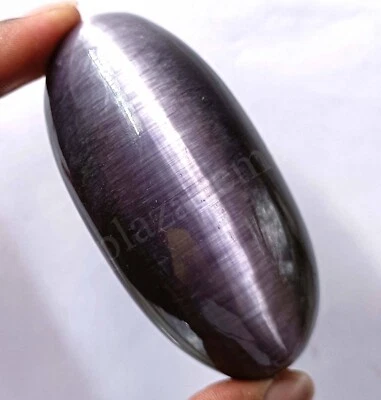 Piedra preciosa natural certificada PÚRPURA ojo de gato más rara 940,00 quilates FORMA OVALADA 5 ATT Foto 1 de 4