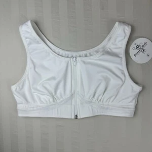 Donna Bella Post Surgical Bra Grace Non-Wired Front Closure White Size Small - Picture 1 of 8