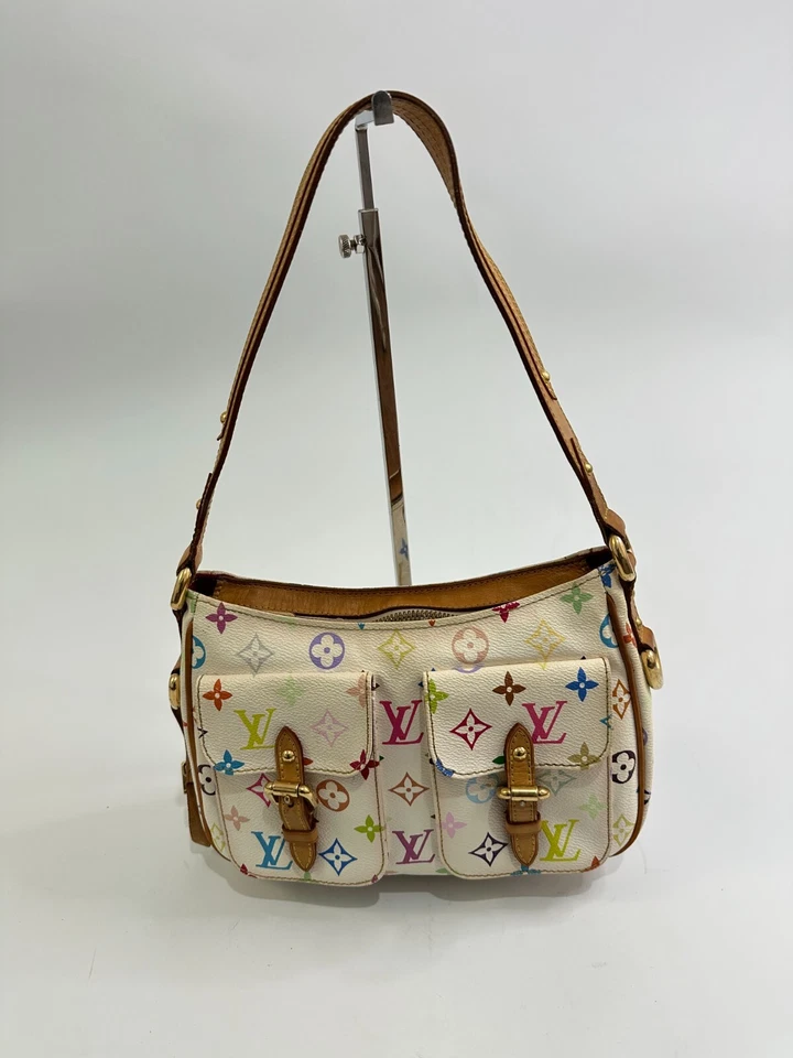 LOUIS VUITTON White Monogram Multicolore Canvas Lodge PM Shoulder Bag - Image 1 of 4